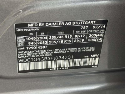 2015 Mercedes-Benz GLA GLA 250 4MATIC®