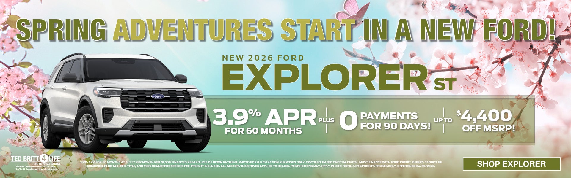 NEW 2026 FORD EXPLORER