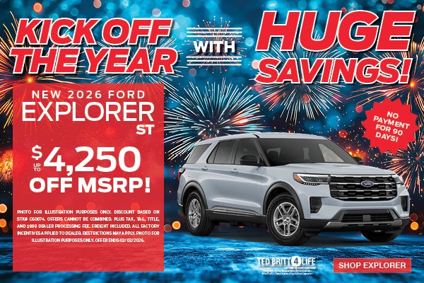 NEW 2026 FORD EXPLORER ST