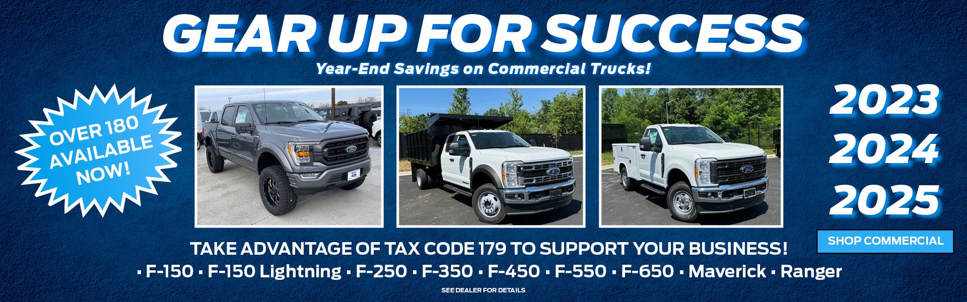 Year End Savings on Commercial Trucks!