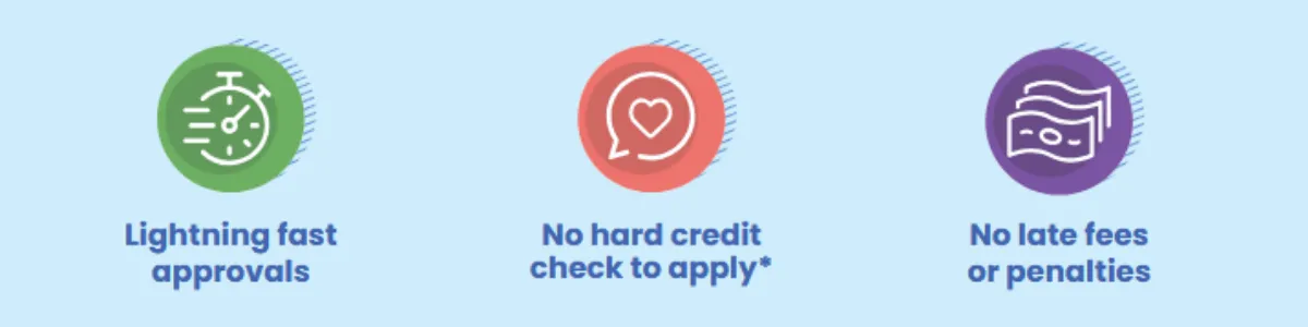 See your options in 30 seconds | Pay over 3, 6, or 12 months | No hard credit check